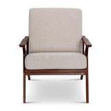 Midcentury Modern Accent Chair in Grey Fabric B353P346385
