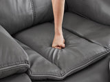 GREY COLOR AIR LEATHER RECLINER CHAIR WITH VIBRATION AND HEATING B2766P488713