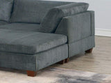 1pc Corner wedge Grey Chenille Fabric Modular Corner wedge Sofa Living Room Furniture B011106630