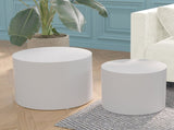 MDF with ash/oak/walnut veneer side table/coffee table/end table/nesting table set of 2 for living W87656938