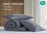 3PCS King/Cal King Twill Washed Comforter Set B035P341113