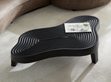 47.24''Fiberglass Clound Coffee Table for Living Room,Matte Black Relief Table front of the Sofa, W2582P214811