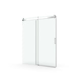 ZNTS 68 to 72 in. W x 76 in. H Sliding Frameless Soft-Close Shower Door with Premium 3/8 Inch W1573104182