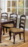 Transitional Contemporary Dark Walnut Finish Set of 2pc Dining Chairs Solid wood Kitchen Dining Room B011P143323