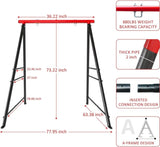 ZNTS Swing Stand Frame,Swing Set Frame for Both Kids and Adults,880 Lbs Heavy-Duty Metal A-Frame Backyard 17104197