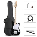 ZNTS 4 String 30in Short Scale Thin Body GB Electric Bass Guitar with Bag 86474817