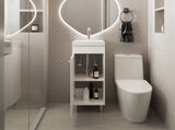 Waterford Vanity Sink, Bathroom, White B092P329251