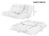 Convertible Fold-Out Single Sofa Bed,Pink,the Left Part of the Complete Product. W244P289258