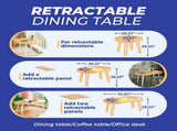 Extendable table,DINING TABLE,OFFICE TABLE,COFFEE TABLE,metal leg,MDF top,100/140/180x100x75cm,OAK W234P288304