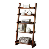 Antique Oak 1pc Ladder 5-Tier for Books Modern Style Living Room Display / Book B011P191546