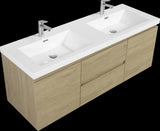 ZNTS 60" Floating Bathroom Vanity with Sink, Modern Wall-Mounted Bathroom Storage Vanity Cabinet with W1573P152706