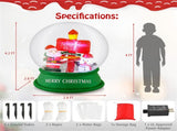 4 Feet Christmas Inflatable Snow Globe Christmas Decoration 81776409
