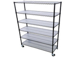 6 Tier 6000lbs Capacity NSF Metal Shelf Wire Shelving Unit, Heavy Duty Adjustable Storage Rack with W465142127