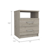 Oklahoma Nightstand,Two Drawers, One Shelf B128P148772