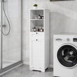 One-Compartment One-Drawer Tilt-Out Laundry Sorter Cabinet - White 32561308