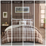 Full/Queen Plush to Sherpa Down Alternative Comforter Set B035100510