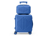 Premium 5-Piece ABS Luggage Set with Diamond Pattern & Reinforced Corners 13837498