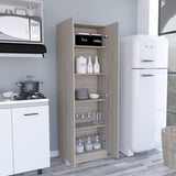 Multistorage Pantry Cabinet, Five Shelves, Double Door Cabinet -Light Gray B20092099