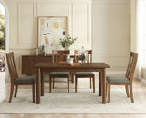 60" Rectangular Dining Table for 6 Person, Retro Kitchen Table,en Dinner Room Table with Solid W1801P181983