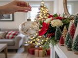 6PCS Set 3.9" Christmas Glass Ball Ornaments Hanging Decorations for Holiday Tree Party Baubles FBA 71096669