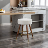 MoMo Boucle Upholstered Counter Height Stool, 360&deg Swivel T2574P206729