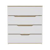 Zoe Dresser, Superior Top, Four Drawers -White / Light Oak B20092057