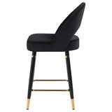 Black Open Back Counter Height Stools B062P145678