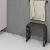 DAX Solid Surface Shower Stool - Matte Black B2702P227038