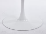 42.1" White Color Top Tulip Table, Mid-century Dining Table for 4-6 People - Round MDF Table Top W234P351011