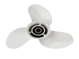 Aluminum Alloy Boat Propeller 19" x 13" White Fit for Yamaha Outboard Engines 85HP 90HP 15 Spline 66784736