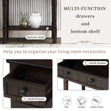 ZNTS Narrow Console Table, Slim Sofa Table with Three Storage Drawers and Bottom Shelf for Living Room, 80676725