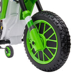 ZNTS 12V Kids Ride on Toy Motorcycle, Electric Motor Toy Bike with Training Wheels for Kids 3-6, Green W2181137974