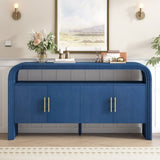 U_STYLE Elegant Console Table with Treated Fir Veneer,Suitable For Entryway, Hallway, Living Room, N711P216233V