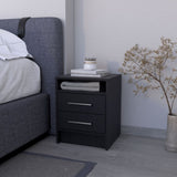 Philadelphia Nightstand, Two Drawers, Concealed Shelf B128P148956