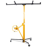 ZNTS Drywall Lift Panel 11' Lift Drywall Panel Hoist Jack Lifter, BLACK+YELLOW W465121420