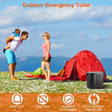 ZNTS Portable Camping Toilet for Adults -Portable Folding Toilet with Lid,with Lid Carry Bag 1 Roll 24152828