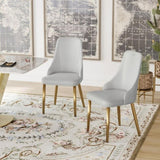 Modern Pu Sponge-Filled Dining Chair, Solid Wood Metal Legs, Suitable for Restaurants, Living Rooms W1535P227672