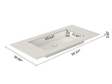 Stone Resin Solid Surface Bathroom Vanity Basin Sink T3785P355782