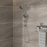 5" Multi Function Dual Shower Head, with Adjustable Slide Bar,Brushed Nickel W1243136681