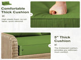 Outdoor Loveseat Cushion Set, 48 x 24 inch, Water Repellent Patio Furniture Cushions Replacement 67966315