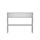 Library Desk 31.5" H, with 2 Shelves and 2 Legs, White B097P250859