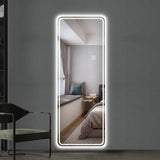 ZNTS 65"x24" Full Length Floor Mirror LED Whole Body Mirror, Wall Mounted Hanging Mirror with Lights, W2071P180840