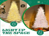 7 FT Artificial Christmas with 400 Lights Stepless Dimming, 3 Color Modes, Hinged Xmas Pine 32515590