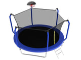 10FT Trampoline with Basketball Hoop, ASTM Approved Reinforced Type Outdoor Trampoline with W1163P446881