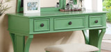 Unique Modern Bedroom Set w Stool Foldable Mirror Drawers Apple Green Color MDF Veneer 1pc B011111841