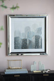 S/2 23.6x23.6" Kaiden Crystal Mirror Framed Wall Art on Mellow Golden Tint Background W2078P318309