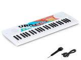 49 Keys Kids Electronic Keyboard with Microphone, 8 Tones & Rhythms Educational Music Toy for Age 3 52211087