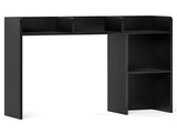 Black Desktop Bookshelf for 27''/68.58cm Monitor, 93.9825.4073.66cm Engineered Wood Desk Hutch 43086340