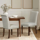 Upholstered Dining Chair with Nailhead Trim Set of 2 B035P265991