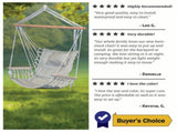 Hanging Hammock Chair - Grey Herringbone Pattern - Polyester/Cotton Fabric 86861708